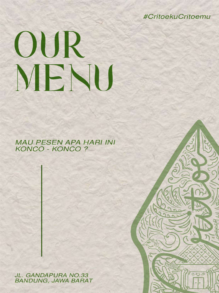 Menu Critoe | PDF