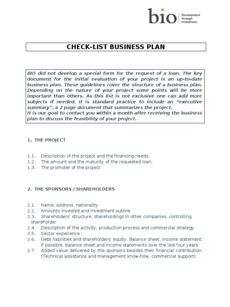 How to write a business plan image