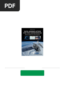 Instant Download Data Assimilation For The Geosciences: From Theory To Application 2nd Edition Steven J. Fletcher PDF All Chapter