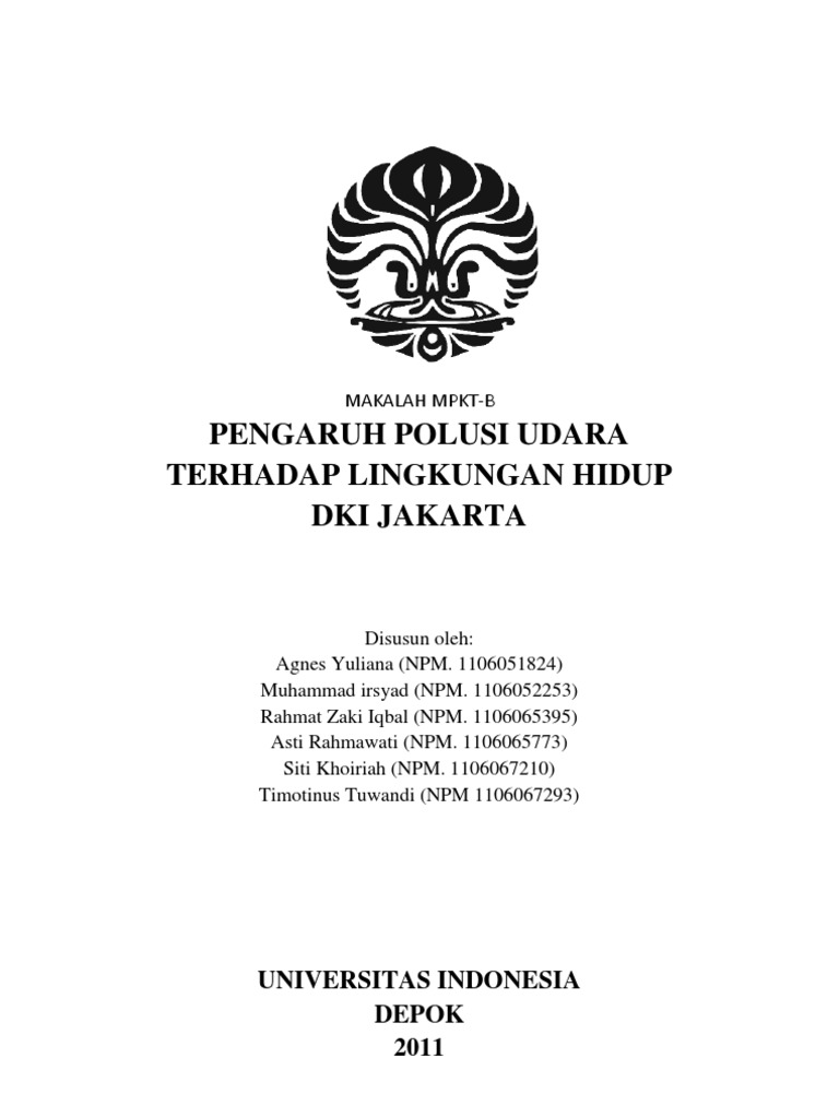 Informasi Tentang Polusi Udara Makalah Pengaruh Polusi Udara 