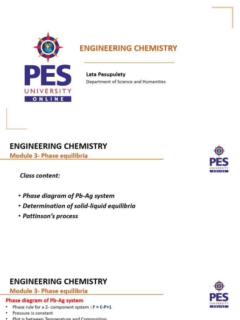 Chem Phase Equilibrium 2 Component System | PDF