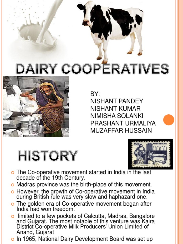Dairy Cooperatives PDF Dairy Food And Drink