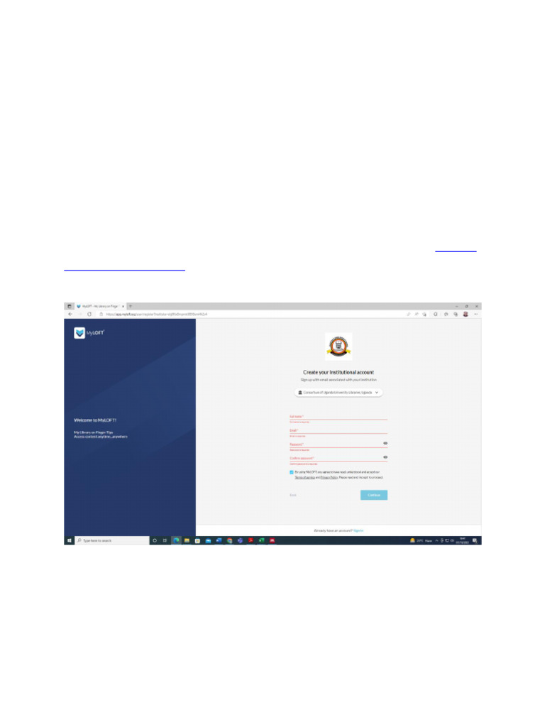 Sign Up Guide for MyLOFT Access | PDF | Libraries | Computers