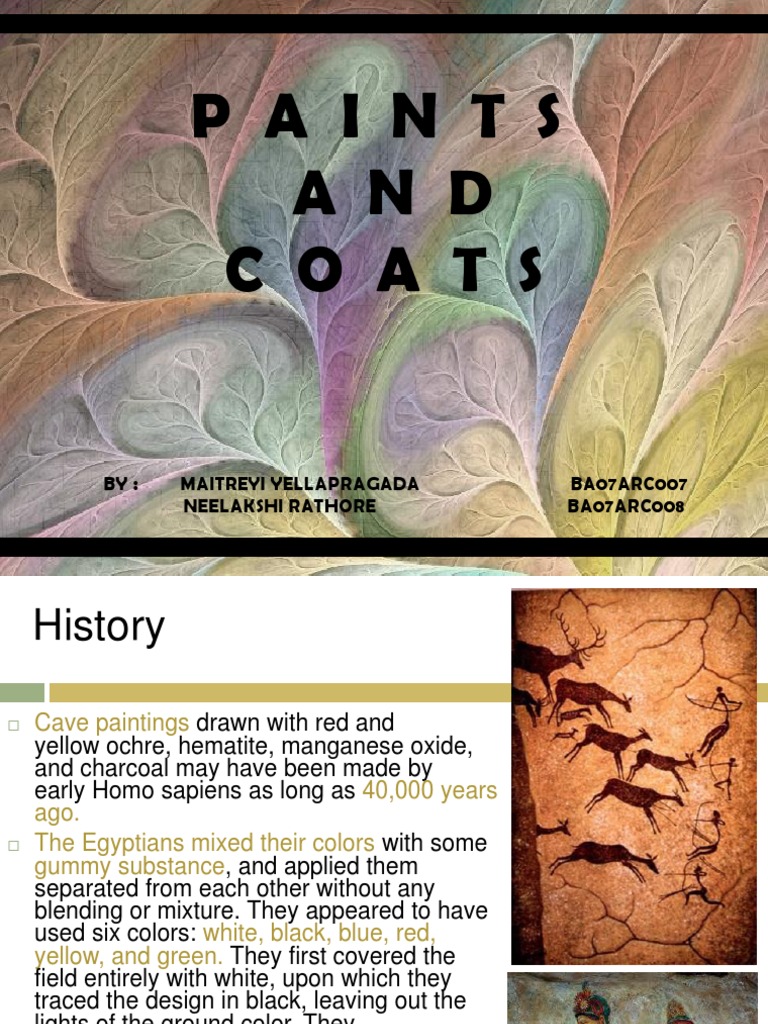 Paints & Coats PDF Paint Manmade Materials
