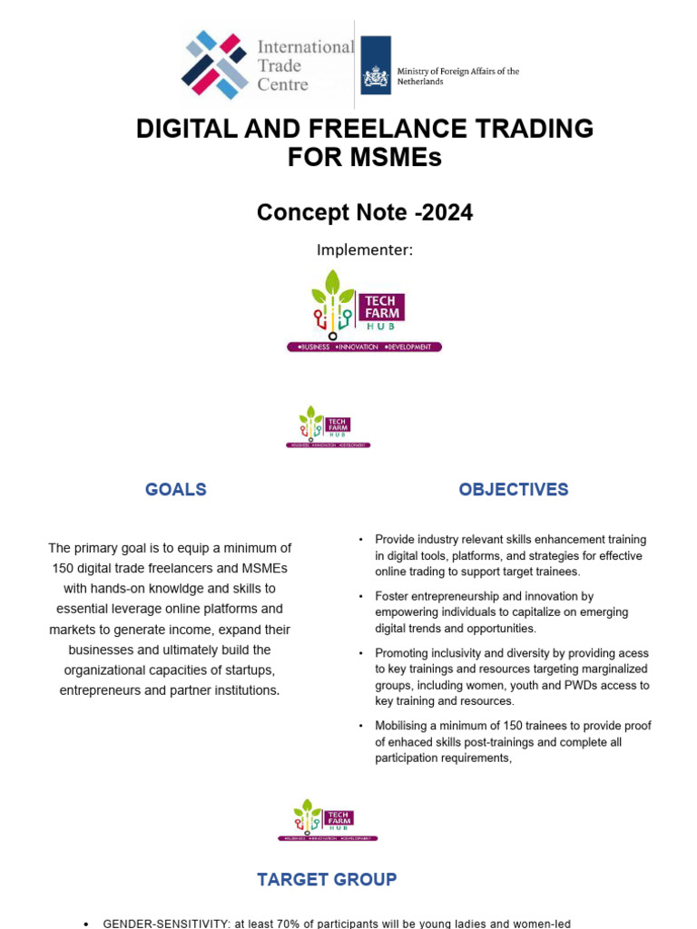 ITC Digital Trade Concept Note Abridged | PDF | Entrepreneurship ...