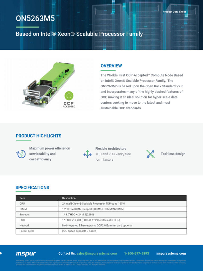 ON5263M5 Datasheet | PDF