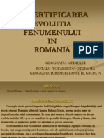 Desertificarea Evolutia Fenomenului in Romania
