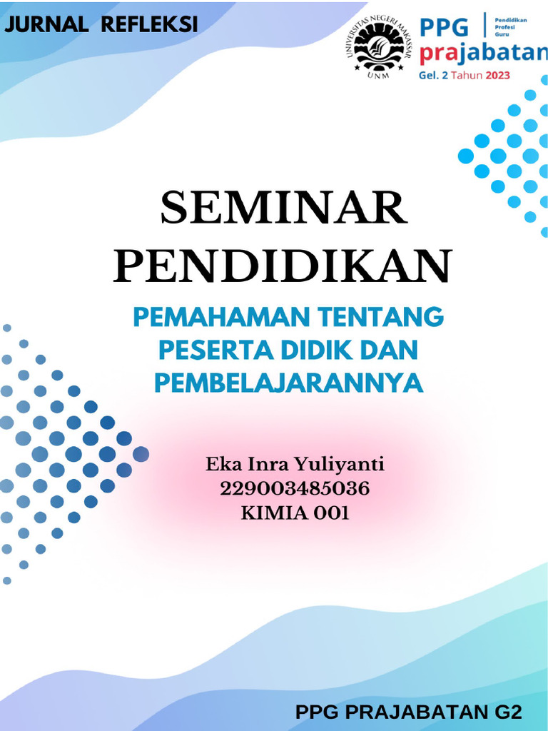 Jurnal Refleksi Mk Ppdp Eka Inra Yuliyanti Pdf