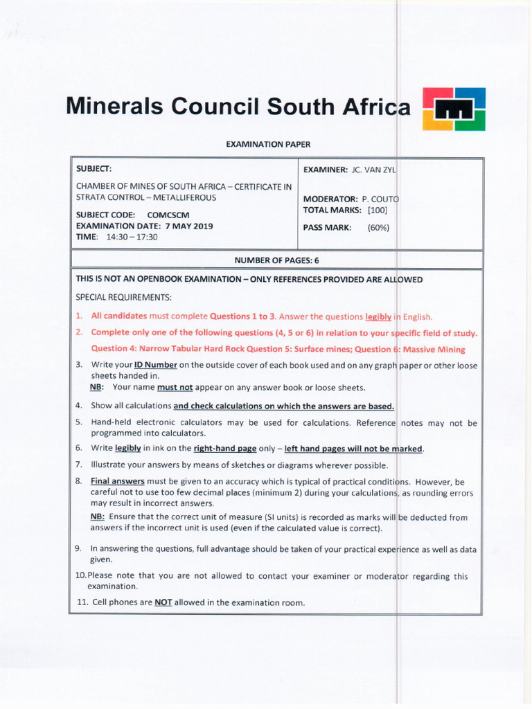 Sco Exam SCM May 2019 Met | PDF