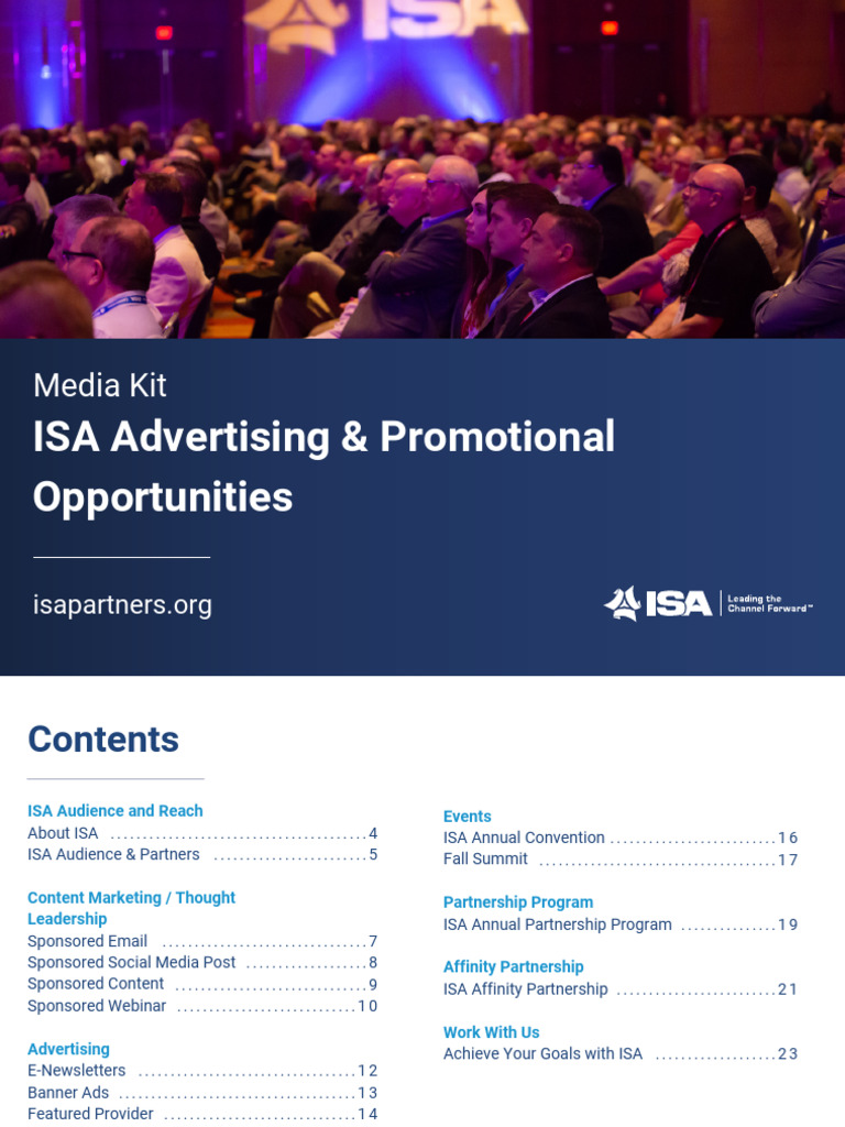 ISA Media Kit | PDF | Brand | Marketing