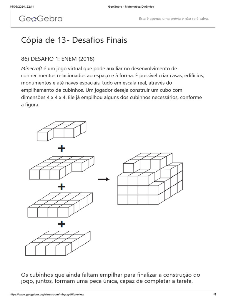 GeoGebra - Matemática Dinâmica | PDF