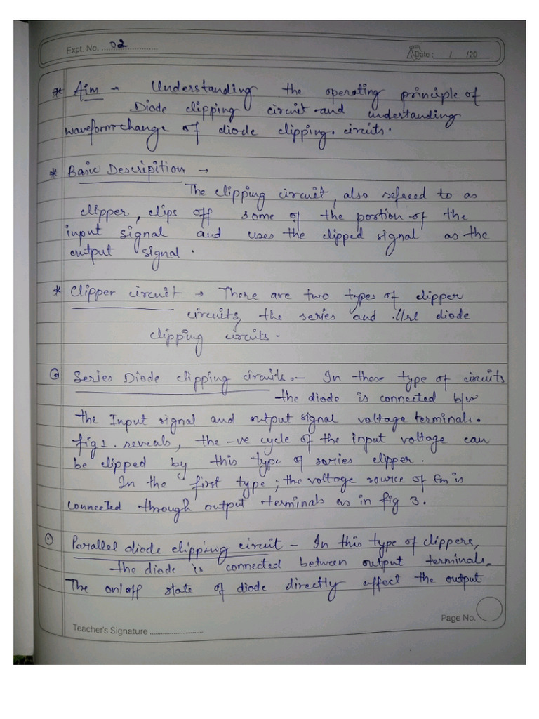 Edv Clipper and Clamper Handwritten Notes | PDF
