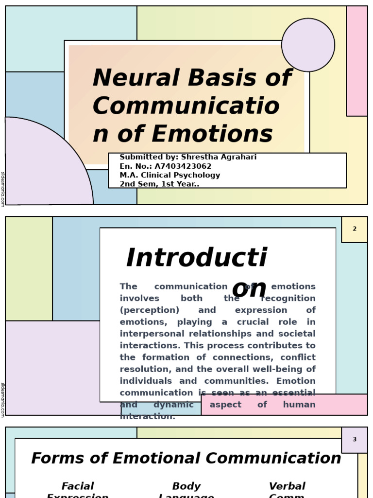 Neural Basis of Emotional Communication | PDF
