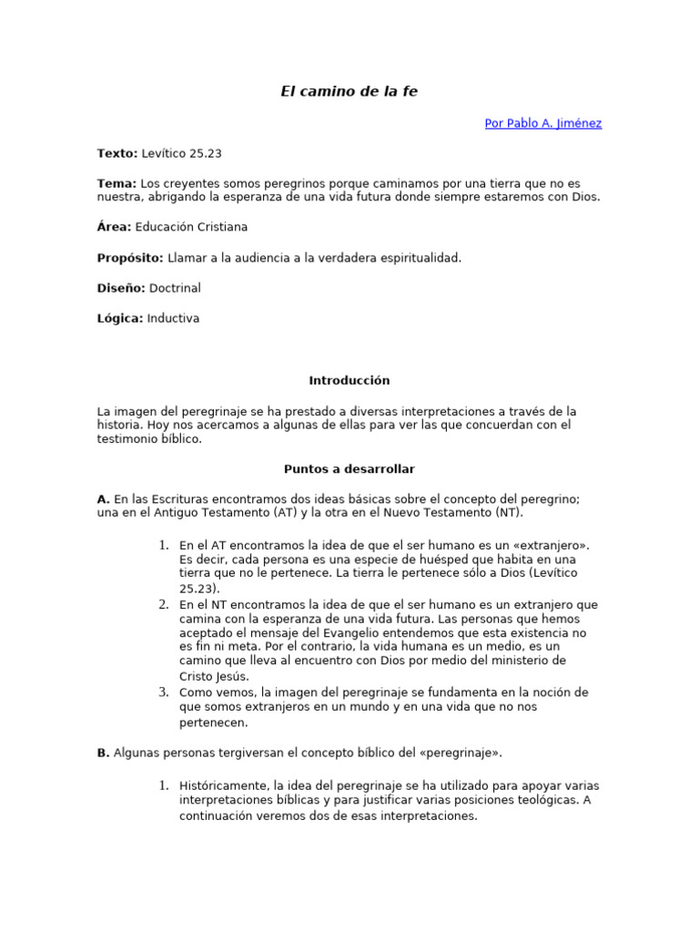 El Camino de La Fe | PDF