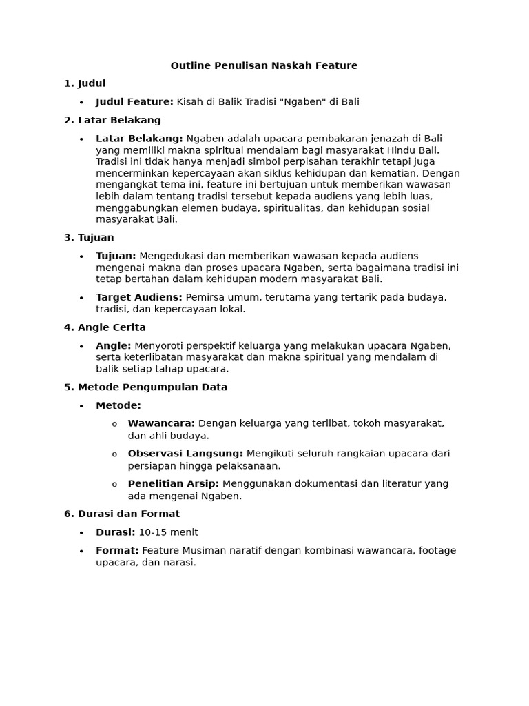 Outline Naskah | PDF