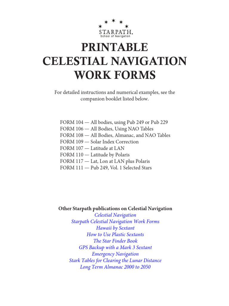 Starpath Work Forms | PDF