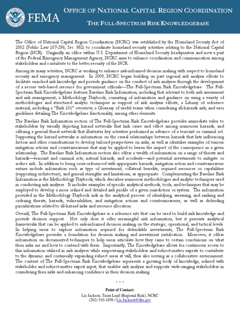 Full-Spectrum Risk Knowledgebase Guide | PDF | Risk | Risk Management