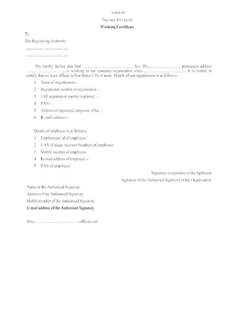 Form 60 | PDF