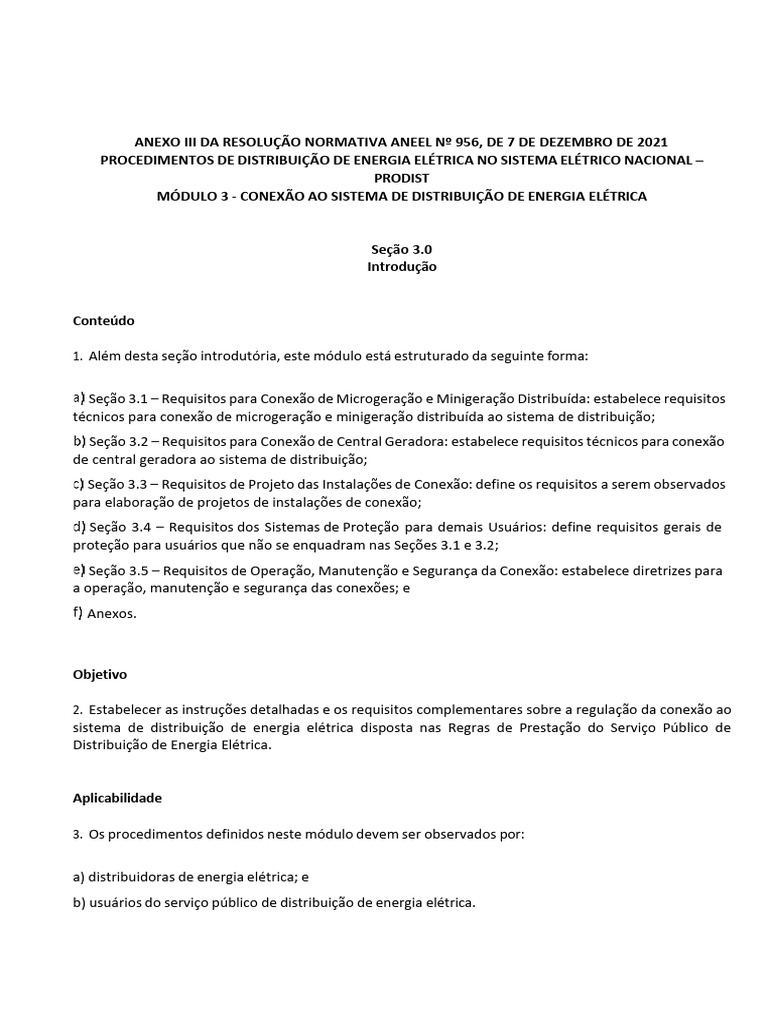 PRODIST - MÓDULO 03 | PDF