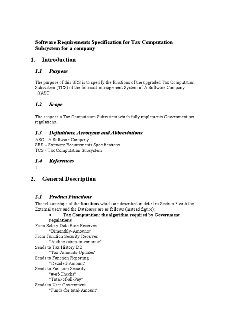 SRS Example 1 Sem | PDF | User Interface | Databases