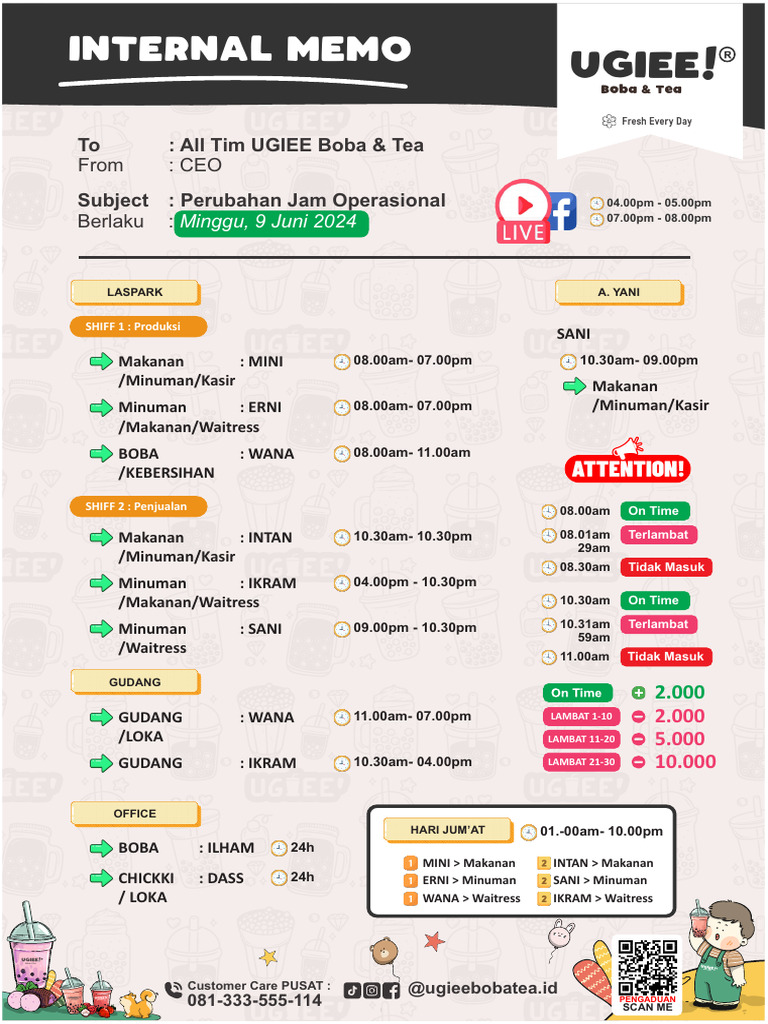 Jam Operasional Terbaru | PDF