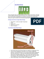 Cara Service Lampu Hemat Energi