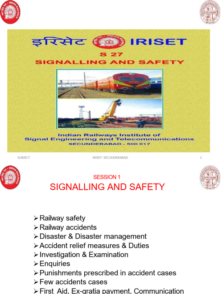 S27 - Railway Accidents and Safety - 1692875223793 | PDF