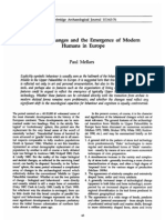 Cognitive Changes and The Emergence of Modern Humans in Europe