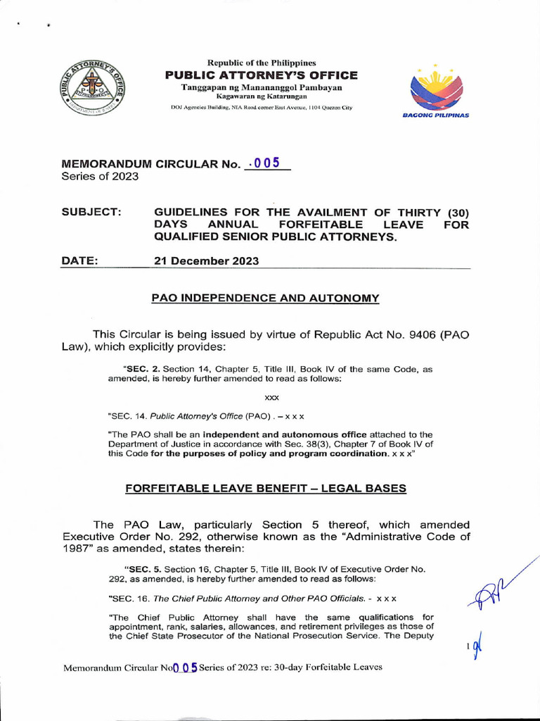 Memorandum Circular No 005 S 202 Pdf