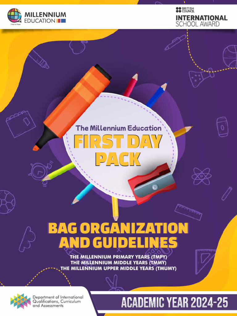 TME First Day Pack (Primary Years Till Uper Middle Years) - 2024-25 | PDF