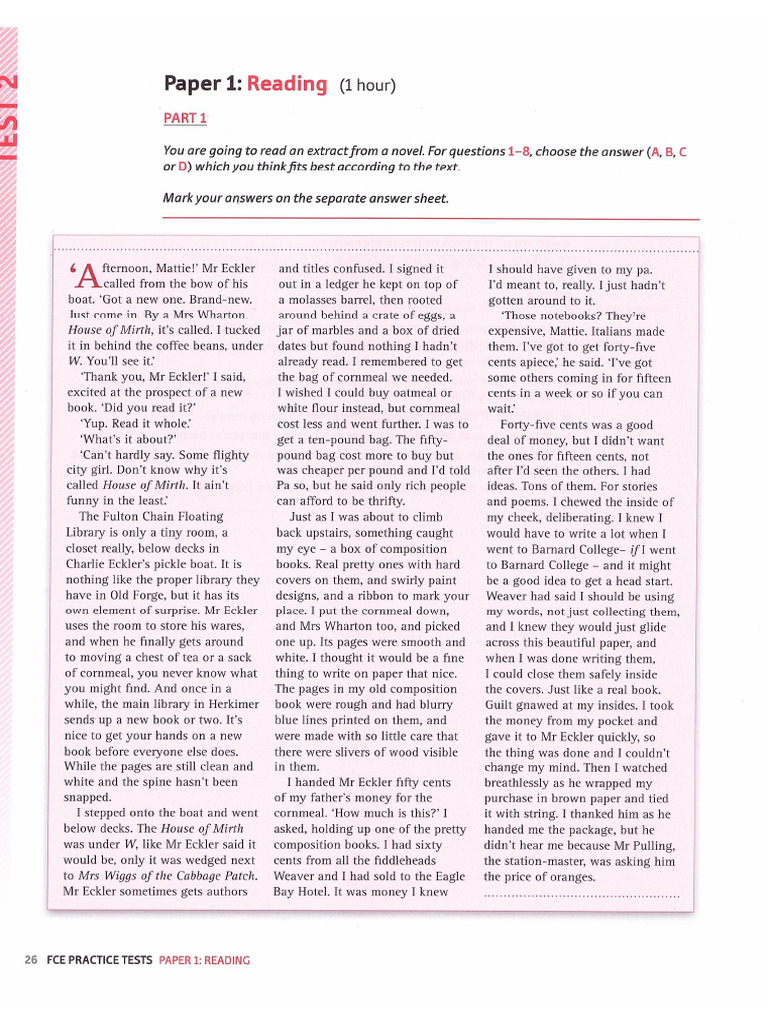 OXFORD - FCE - Practice - Tests (Dragged) 3 | PDF