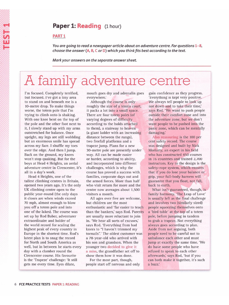 OXFORD - FCE - Practice - Tests (Dragged) | PDF