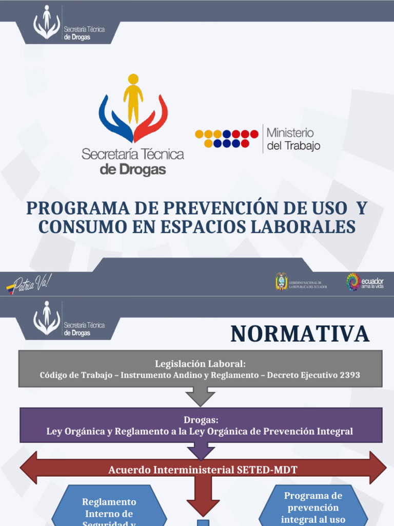 Prevención en El Ámbito Laboral - Consensuado SETED-MDT | PDF