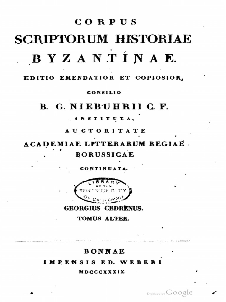 Georgius Cedrenus - 2 | PDF