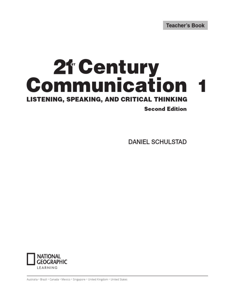 Communication Century: Listening, Speaking, and Critical Thinking