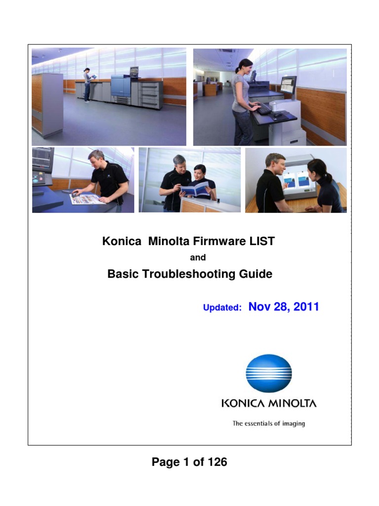 Konica Minolta FIRMWARE List PDF Remote Desktop Services Usb