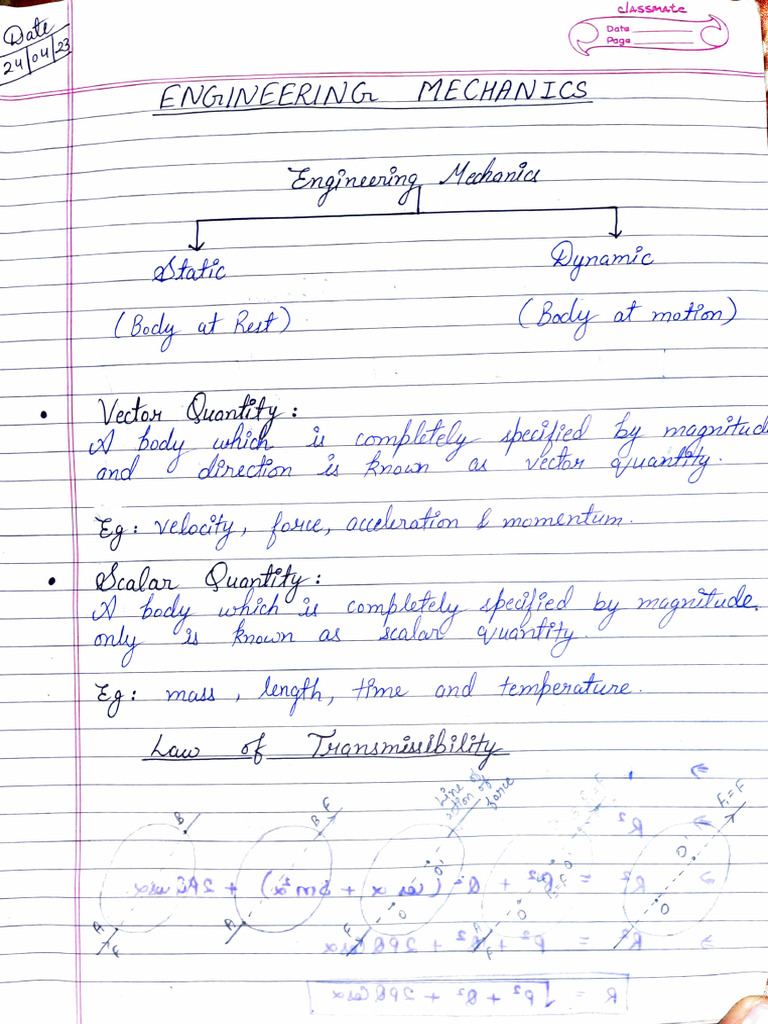 Mechanics Unit 1 | PDF