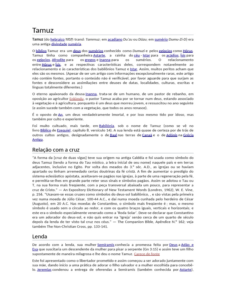 Trabalho - Tamuz | PDF