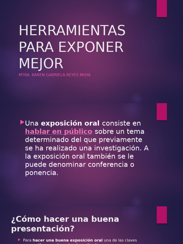 Herramientas para Exponer Mejor | PDF