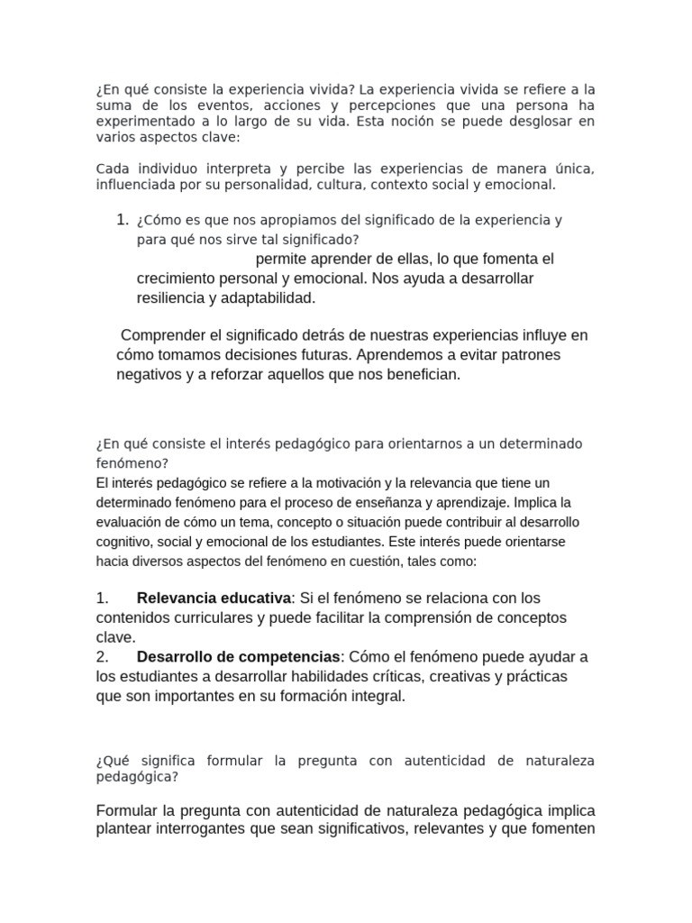 Actividad 2 Modulo 9 | PDF | Experiencia | Crecimiento personal y ...