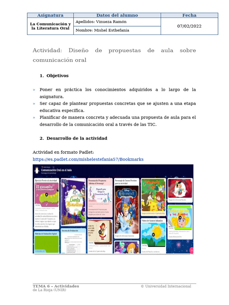 Proyecto Comunicación Oral | PDF | Crecimiento personal y profesional