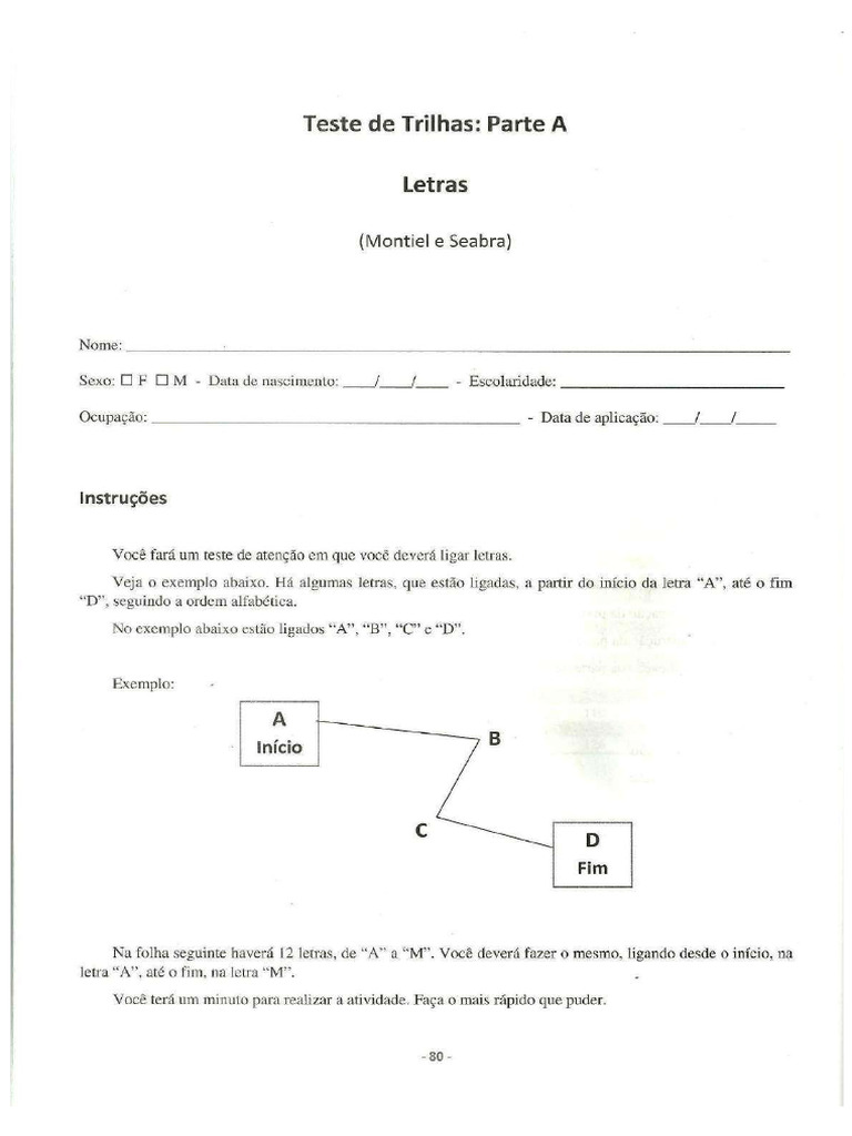 Teste de Trilhas | PDF