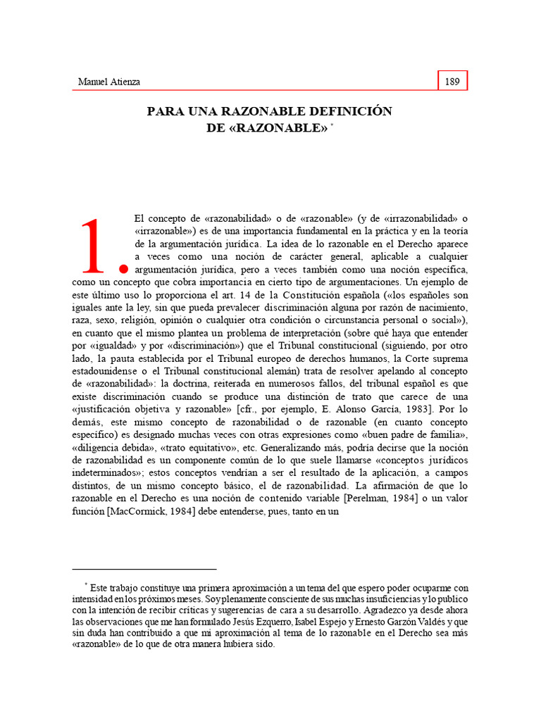 Qu - Debe - Entenderse - Por - RAZONABLE - en - El - Derecho ...