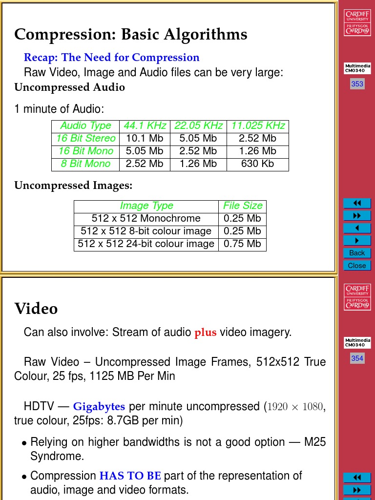 09 CM0340 Basic Compression Algorithms | PDF