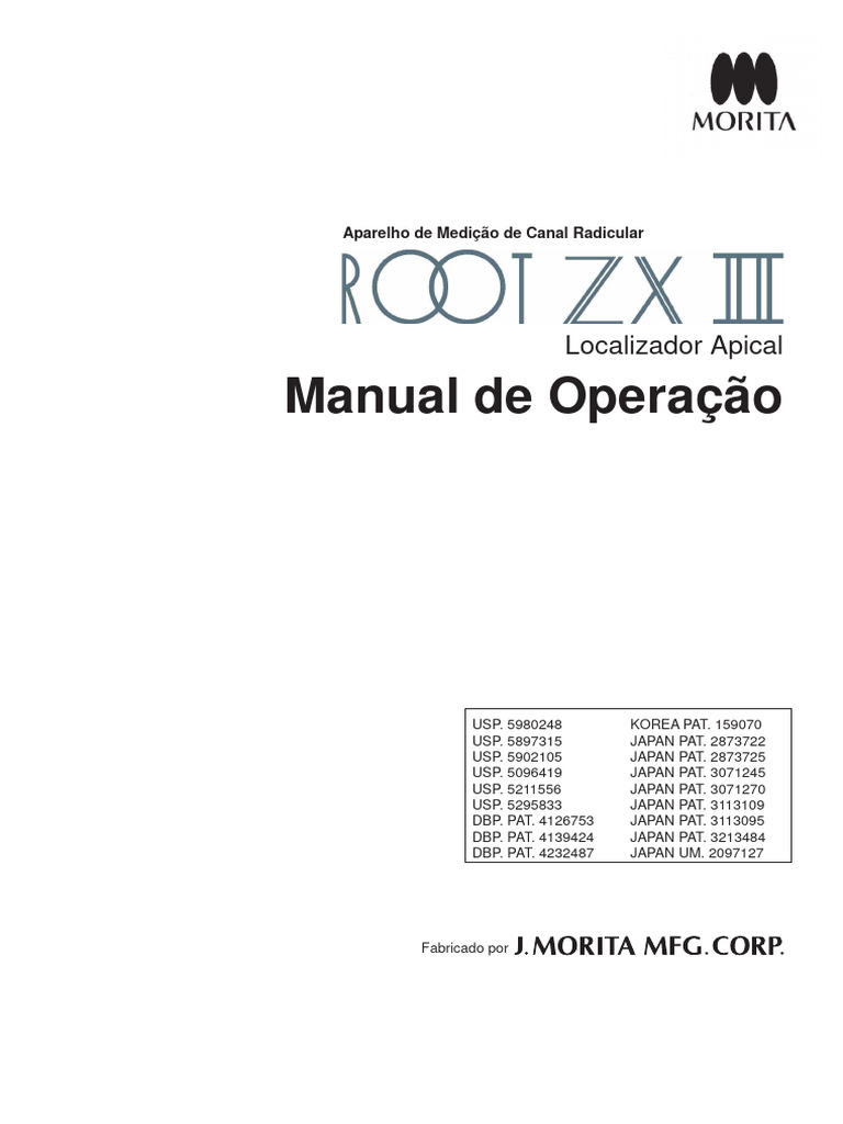 Root ZX II Manual PT Anvisa TNMS | PDF