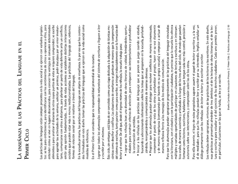 La Enseñanza De Lpdl En Primaria Pdf