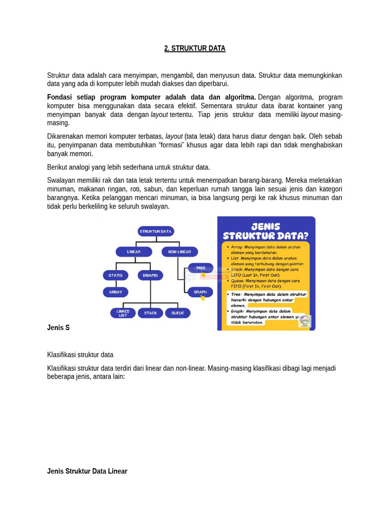 Struktur Data Kelas 7 | PDF