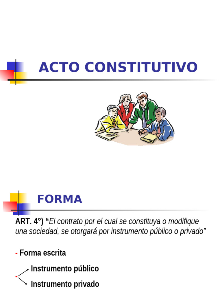 Acto Constitutivo | PDF