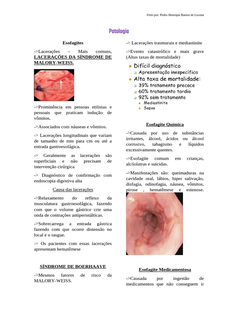 Esofagite | PDF
