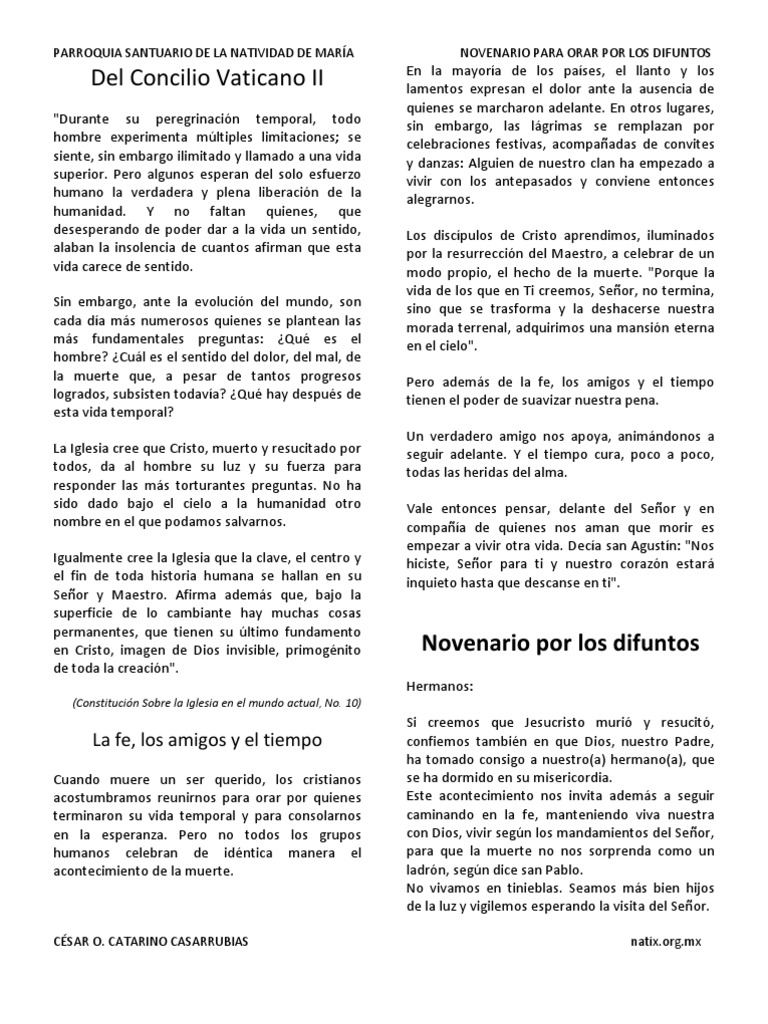 Novenario de Difuntos ! ORIGINAL